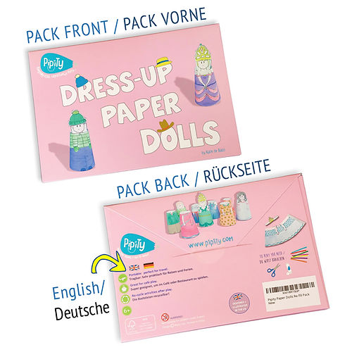 Pipity Dress-Up Paper Dolls Nachfüllpackung von Pipity
