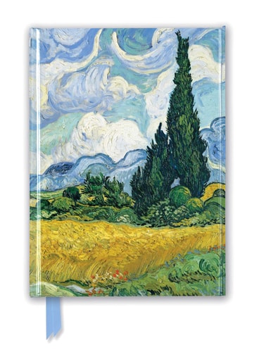 (TXS) Vincent Van Gogh: Wheat Field with Cypresses (Foiled Journal) by Flame Tree Studio