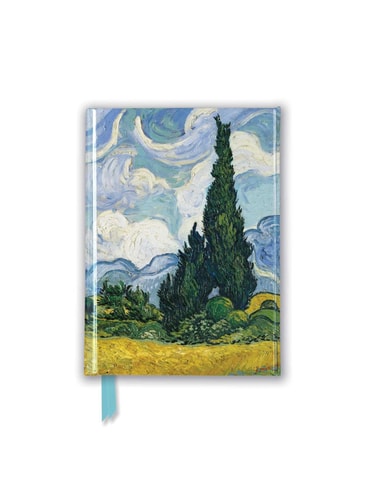 (TXS) Vincent Van Gogh: Wheat Field with Cypresses (Foiled Pocket Journal) by Flame Tree Studio