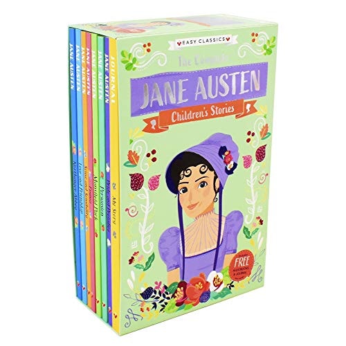 Jane Austen Children's Stories (Easy Classics) 8 Book Box Set (Emma, Pride and Prejudice, Northanger Abbey
Sense and Sensibility) by Jane Austen | Gemma Barder