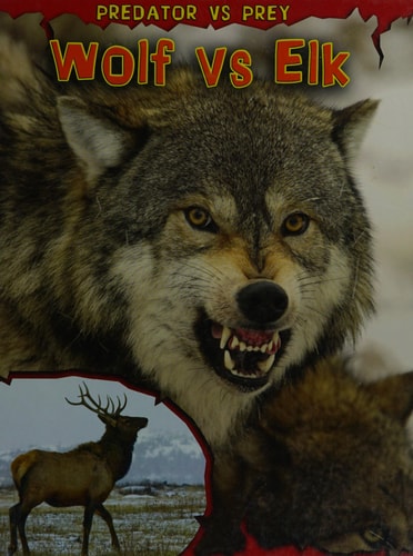 Wolf Vs Elk by Mary Meinking