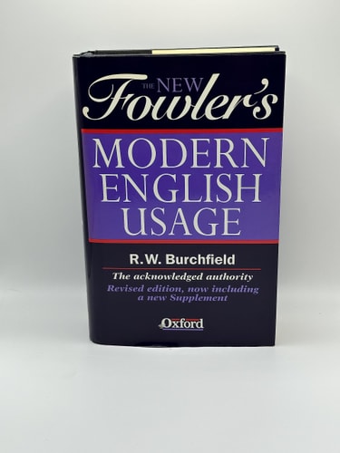 New Fowler's Modern English Usage (3rd Edition) (shelf worn) by H. W. Fowler
