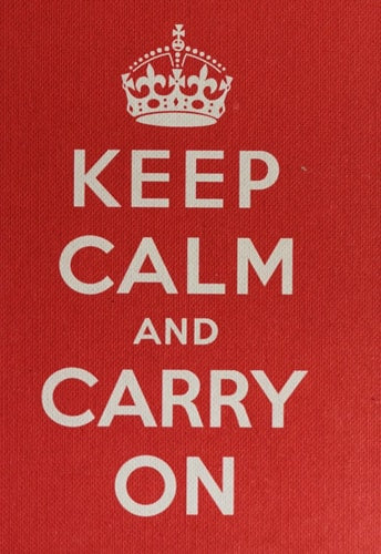 Keep Calm and Carry On (Shelfworn) von NA
