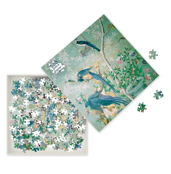 (TXS) Adult Jigsaw Puzzle John James Audubon: Magpie Jays (500 Pieces). by -