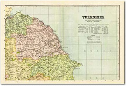 Yorkshire - North East (1900): Cassini Historical Map, Rolled (BCO-YNE) by unknown author