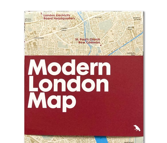 Modern London Map Guide to Modern Architecture in London by Robin Wilson