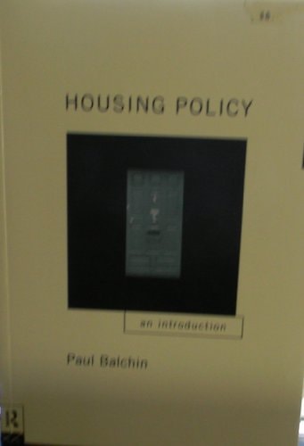 Housing Policy: An Introduction by Balchin, Dr Paul | Balchin, Paul