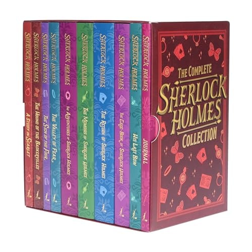 Sherlock Holmes Series Complete Collection 10 Books Set by Arthur Conan Doyle (Return,Memoirs,Advent by Sweet Cherry Publishing