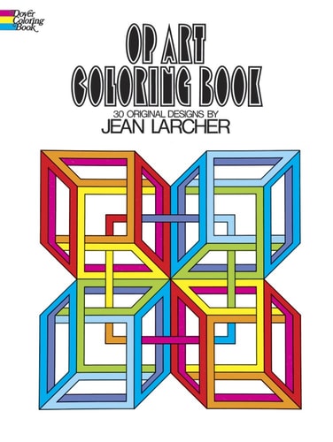 Op Art Coloring Book by Jean Larcher