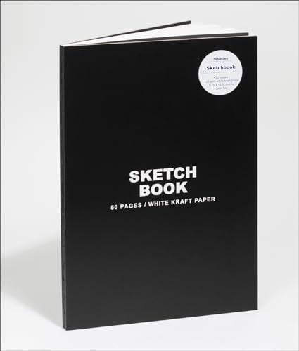 teNeues - Sketchbook Hardcover - 50 Smooth White Kraft Paper Pages with Lay Flat Binding, Classic Black by Publishing | Teneues