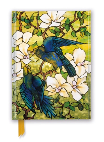 (TXS) Louis Comfort Tiffany: Hibiscus & Parrots, C. 1910-20 (Foiled Journal) by Flame Tree Studio
