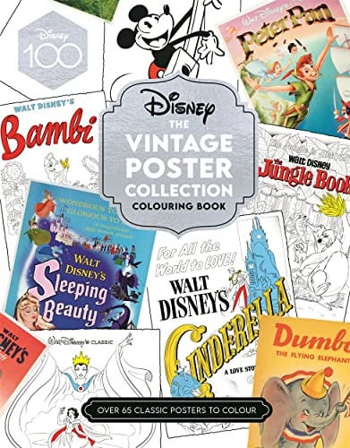 Disney: The Vintage Poster Collection Colouring Book by Walt Disney Company Ltd.