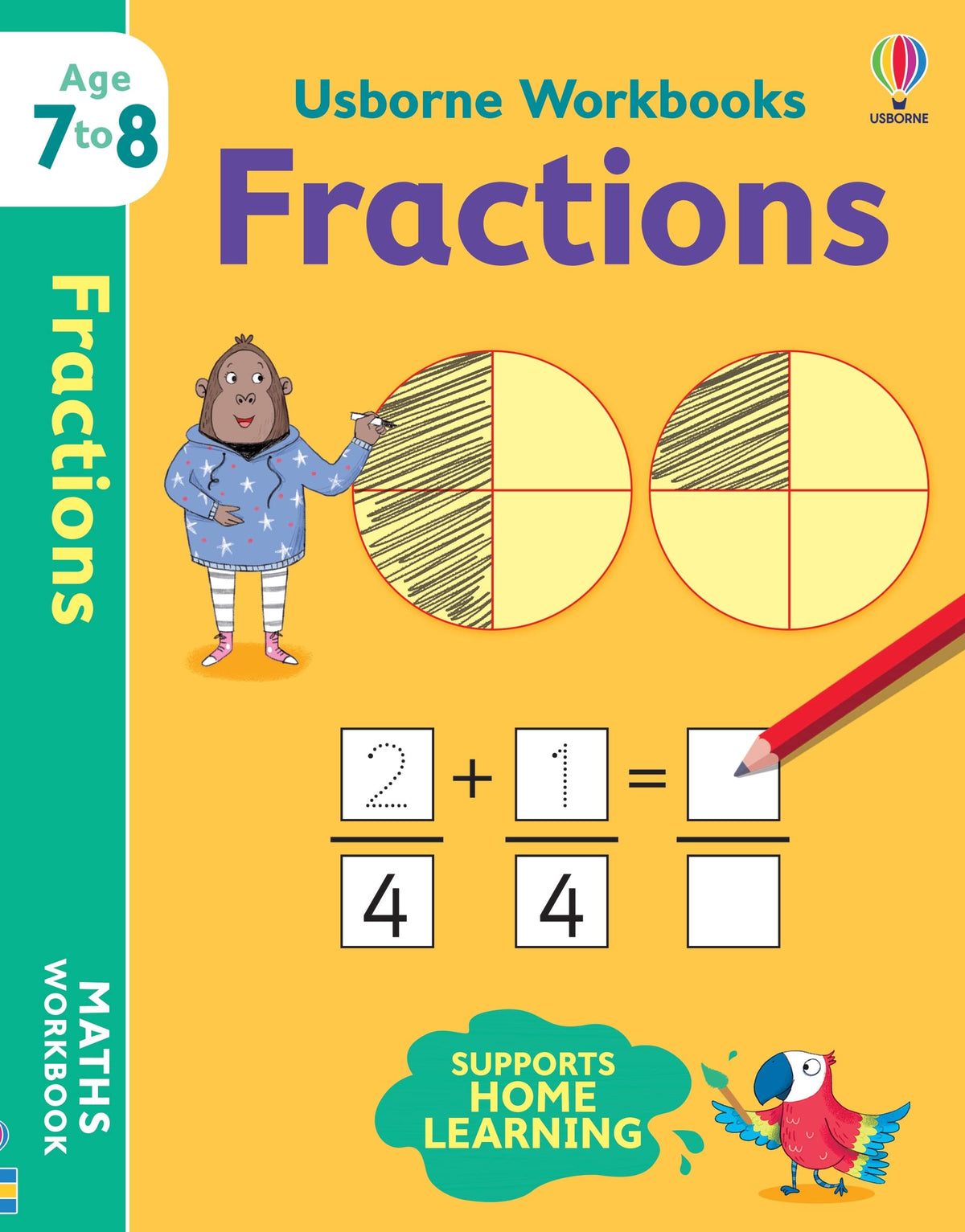 Usborne-Arbeitsbücher: Brüche 7-8 von Bathie Holly