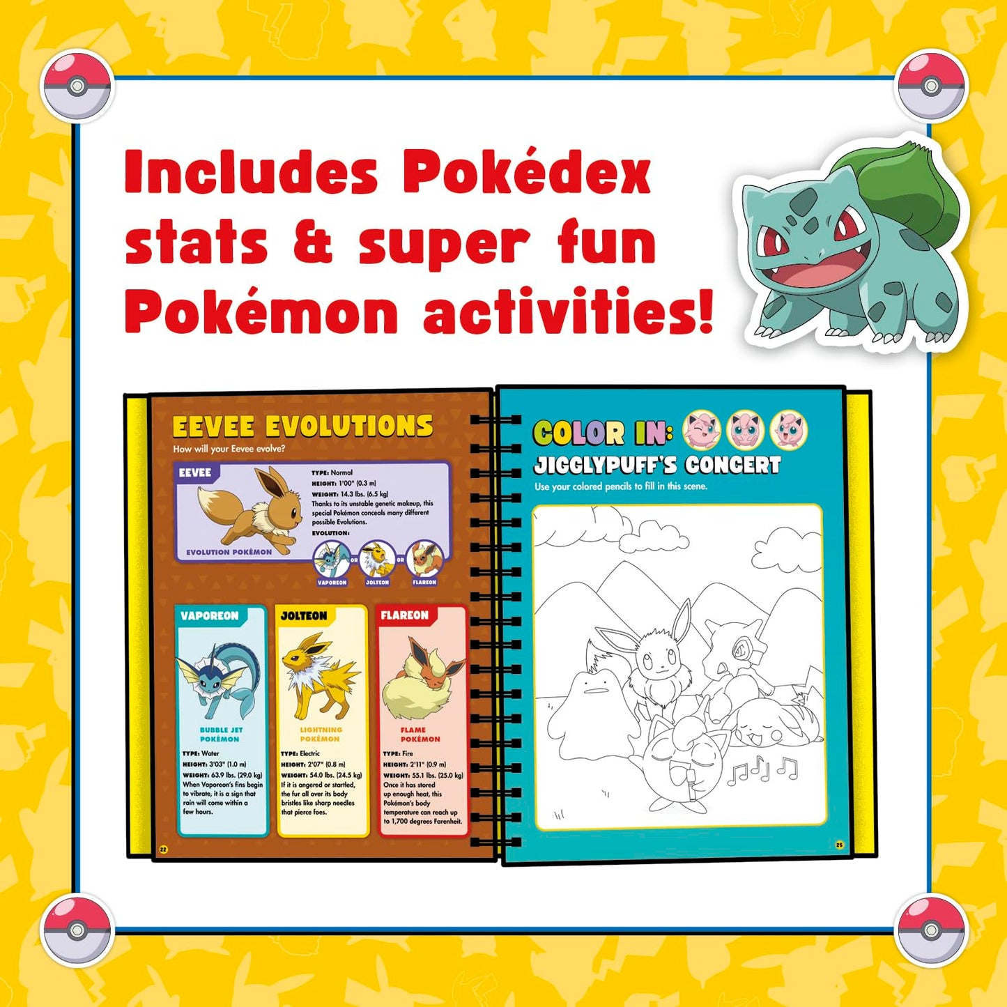 Pokemon Color Your Own Fuzzy Stickers by Klutz Press