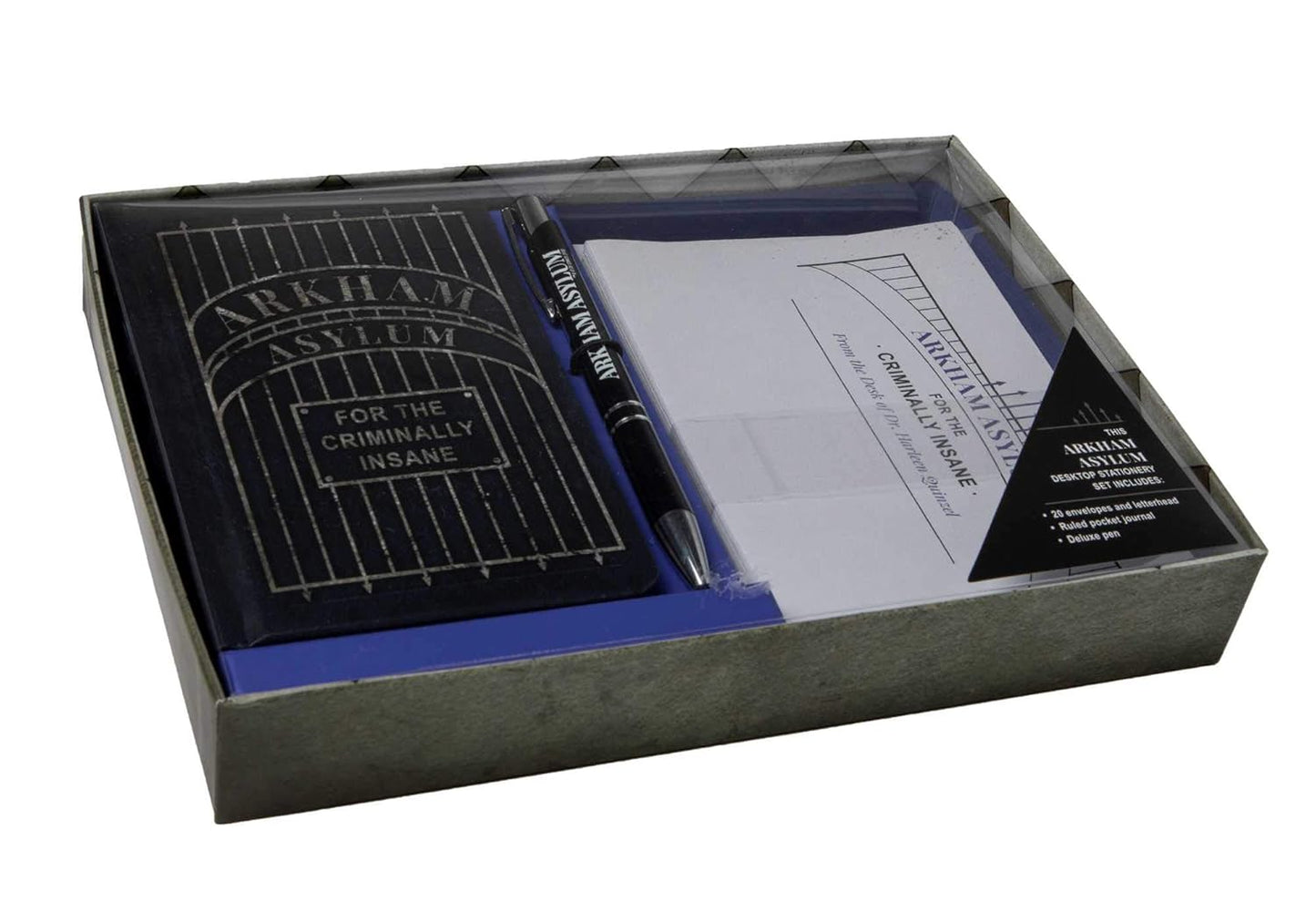 DC Comics: Arkham Asylum Schreibtisch-Schreibwarenset (mit Stift) von Insight Editions