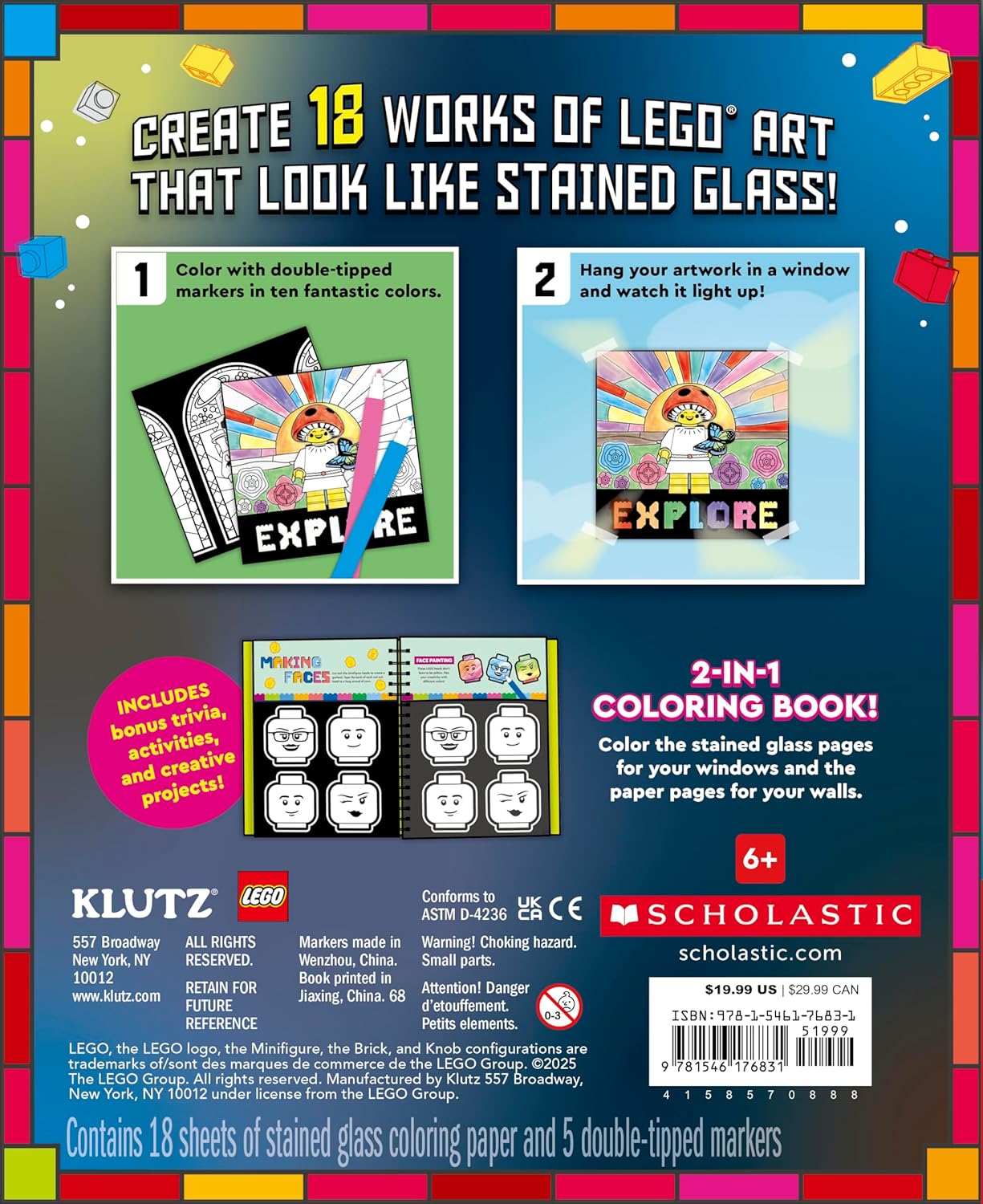 LEGO Stained Glass Art by Klutz Press