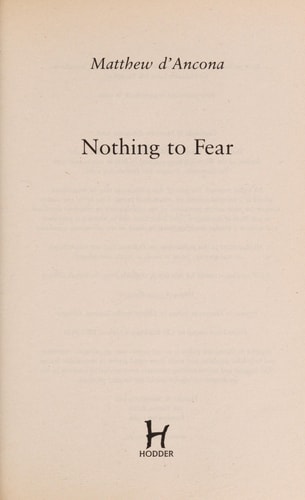 Nothing to Fear by Matthew DAncona