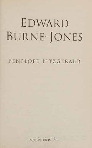 Edward Burne-Jones (Shelfworn) by Penelope Fitzgerald