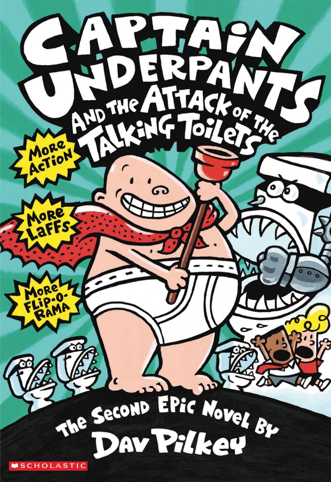 Captain Underpants & The Attack of The Talking Toilets (shelf worn) by Dav Pilkey