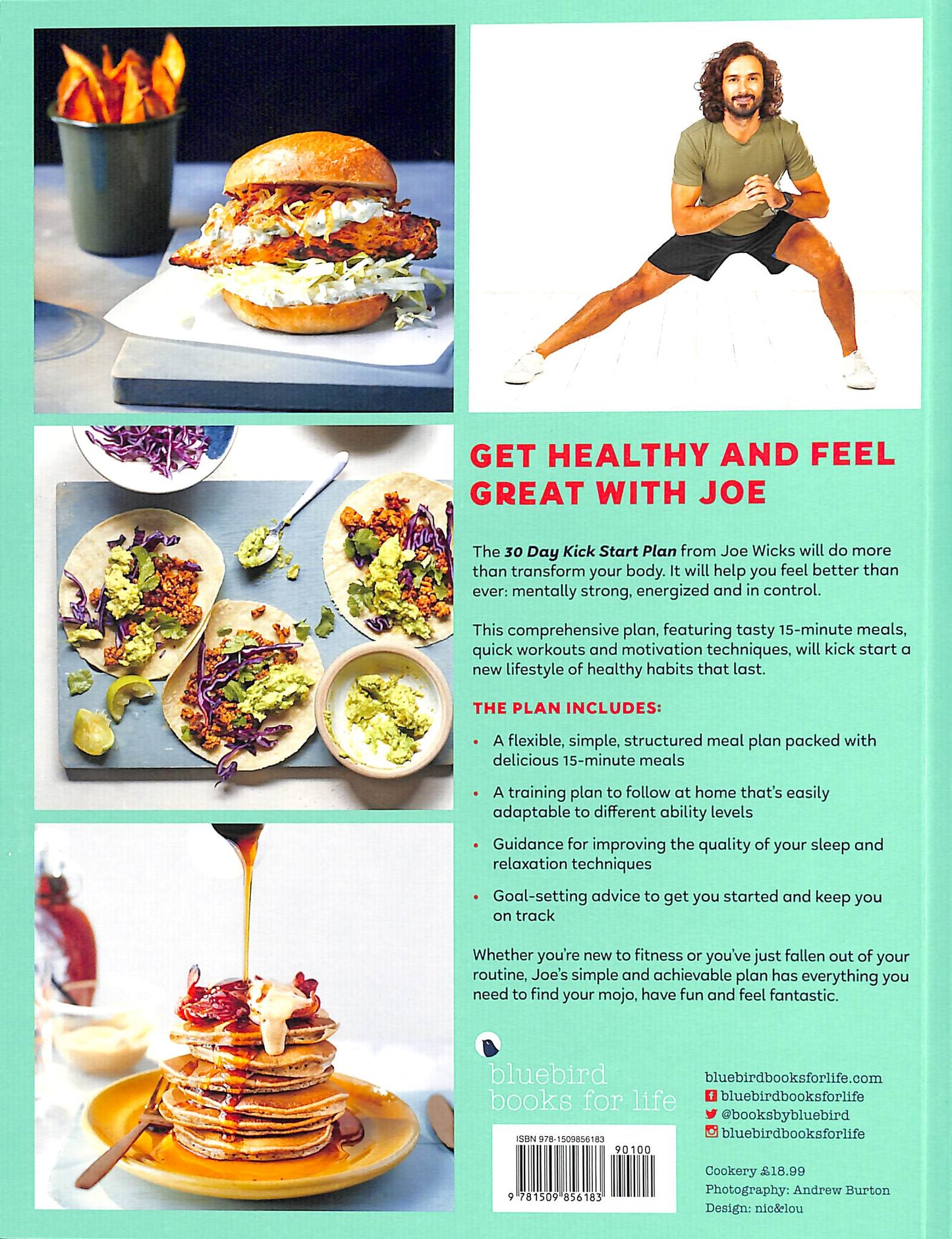 30 Day Kick Start Plan: 100 Delicious Recipes with Energy Boosting Workouts by Joe Wicks