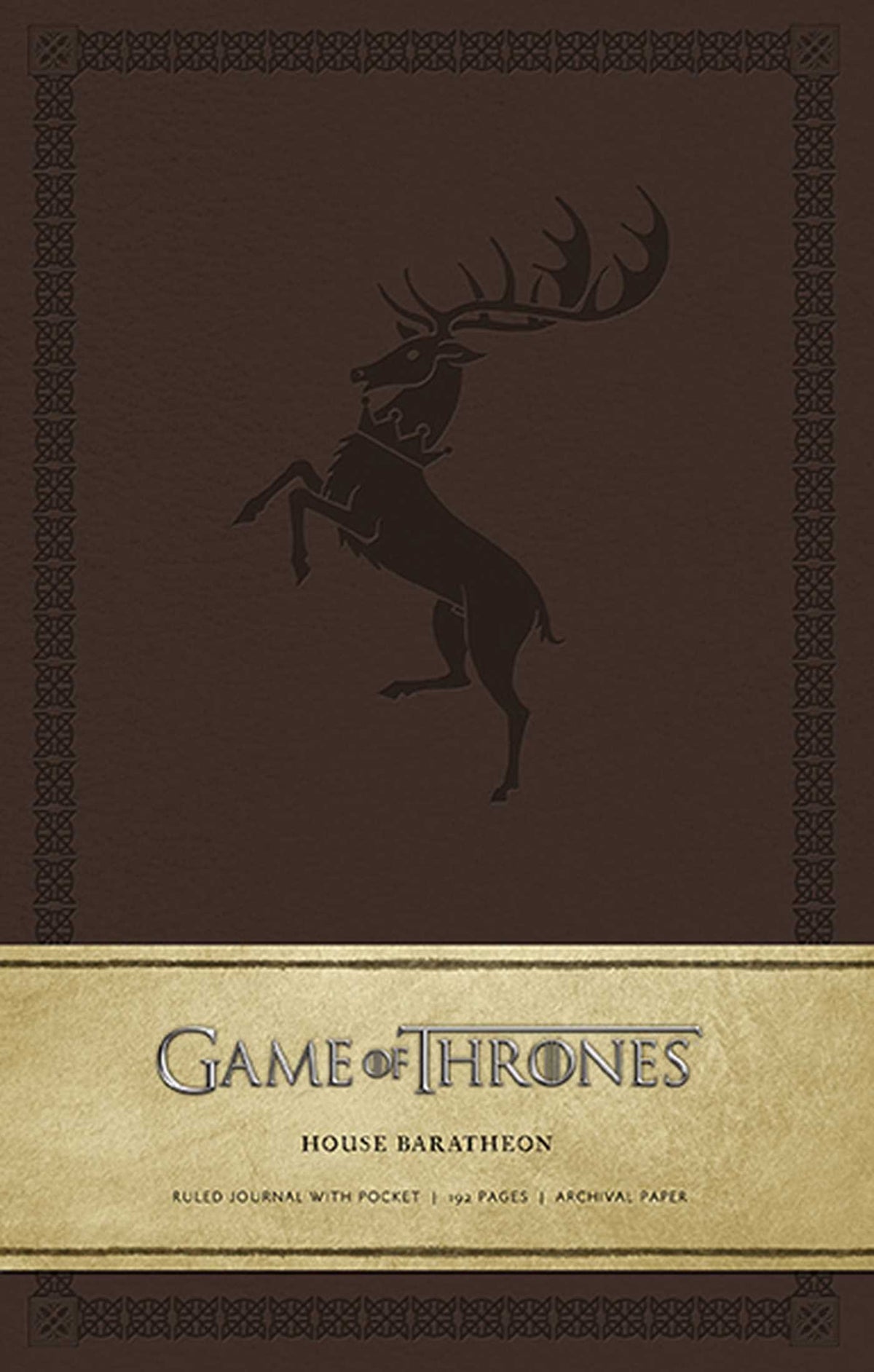Game of Thrones: Haus Baratheon – liniertes Notizbuch mit festem Einband von HBO.