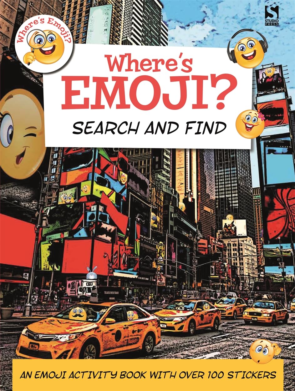 Where's Emoji? Search & Find (shelf worn) by Frankie Jones