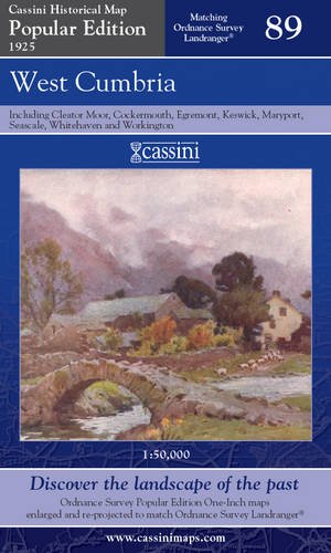 Populäre Ausgabe 1925 – West Cumbria (OS89) von Historical Map