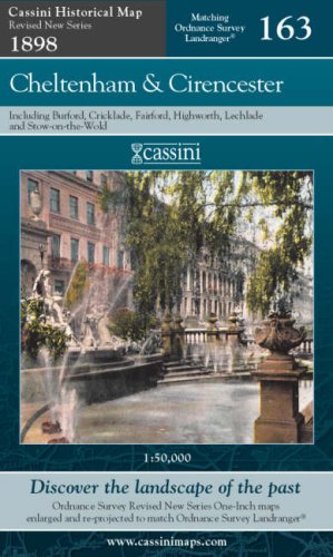 Überarbeitete Serie 1898-1900 – Cheltenham & Cirencester (OS163) (Gloucestershire) von Historical Map