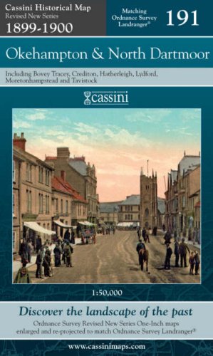 Überarbeitete Ausgabe 1899-1900 – Okehampton & North Dartmoor (OS191) (Devon) von Historical Map