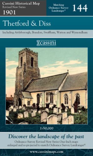 Überarbeitete Serie 1901 – Thetford & Diss (OS144) (Norfolk) von Historical Map