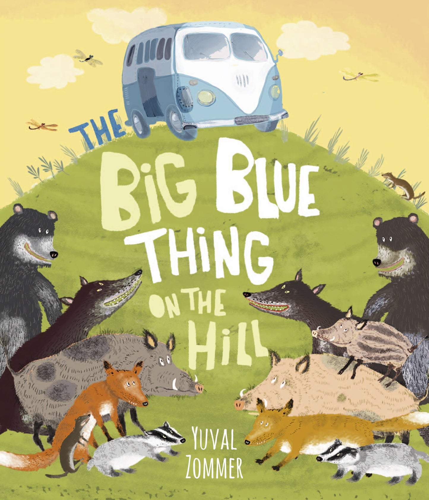 Großes blaues Ding auf dem Hügel von Zommer, Yuval