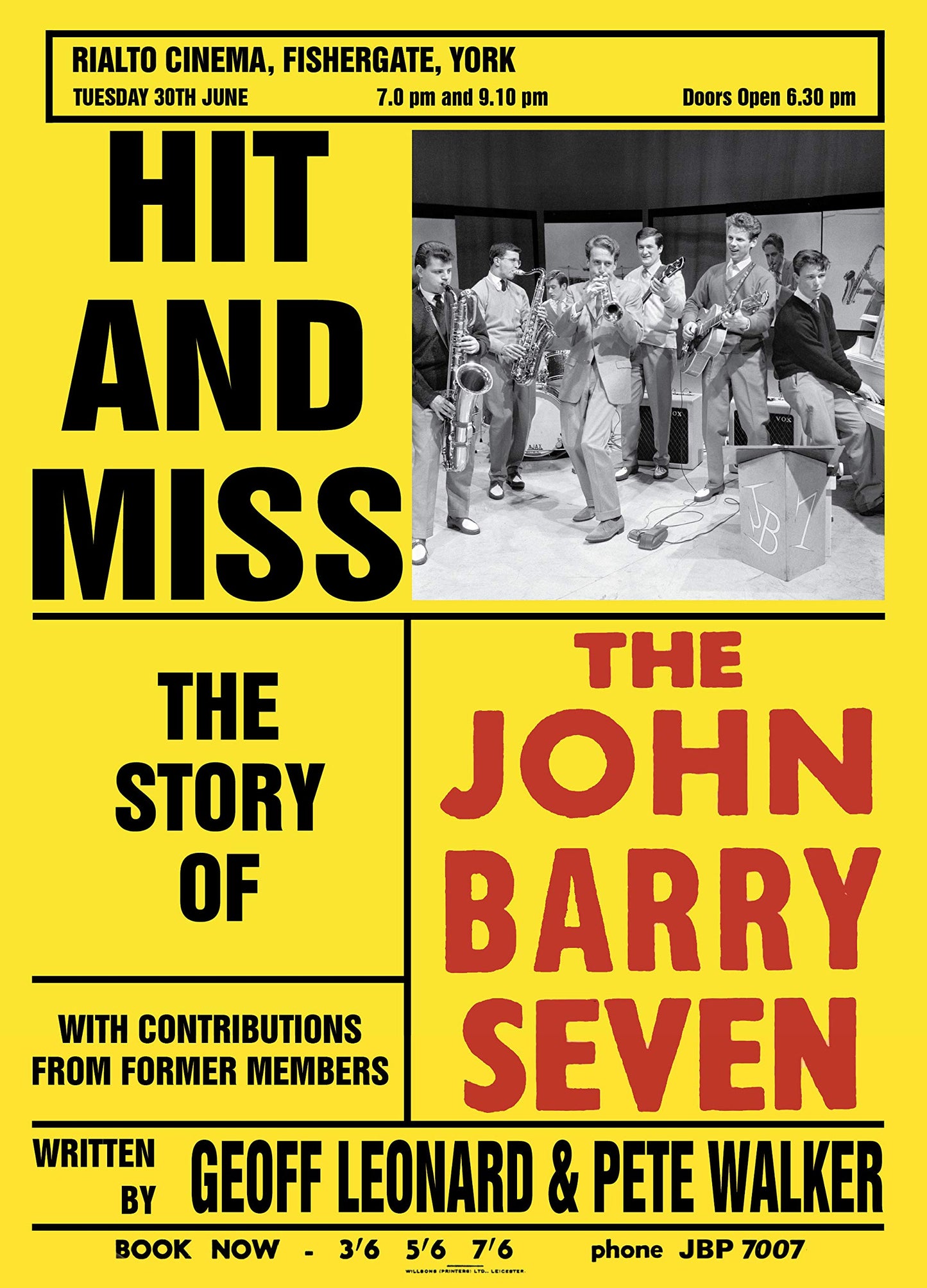 Hit & Miss: Die Geschichte der John Barry Seven von Leonard, Geoff