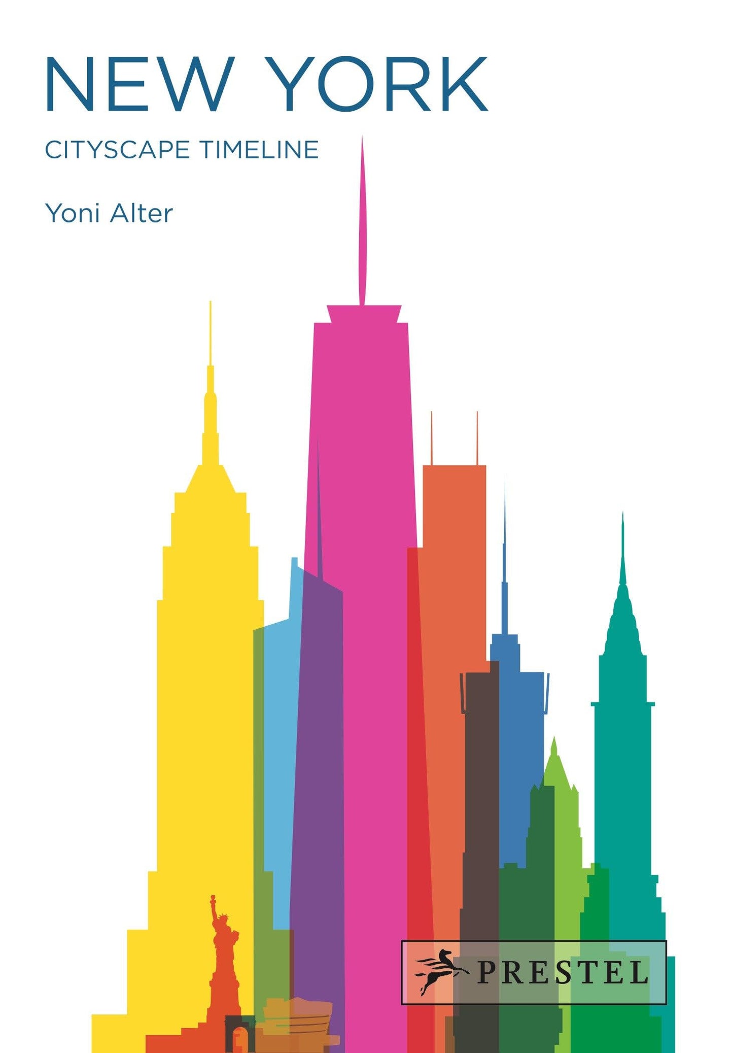 New York Cityscape Timeline: ausklappbares Architekturpanorama von Yoni Alter