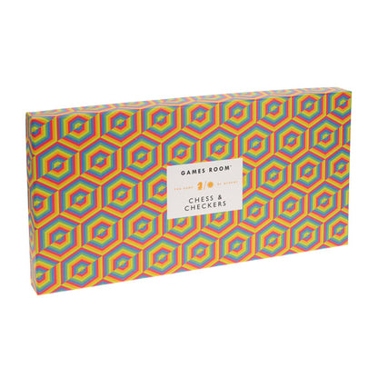 Ridley's Games Room: Chess & Checkers (orange & green edition) by Ridleys