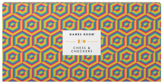 Ridley's Games Room: Chess & Checkers (orange & green edition) by Ridleys
