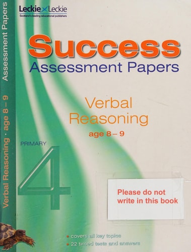 Verbal Reasoning Assessment Papers 8-9 (Shelfworn) by Alison Primrose