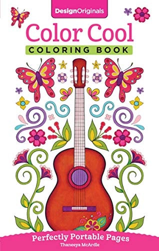 Color Cool Coloring Book: Perfectly Portable Pages (Design Originals) Convenient 5x8 Size is Perfect to Take Along Wherever You Go; Fun, Groovy Designs on Perforated Pages (On-the-Go Coloring Book) by Thaneeya Mcardle