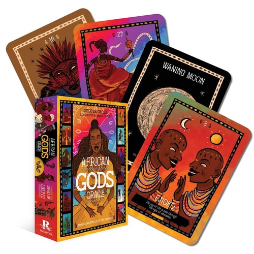(TXS) African Gods Oracle Cards by  Diego de Ox?ssi (Author) and  Breno Loeser (Illustrator)