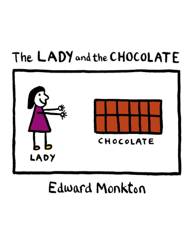 Lady &amp; The Chocolate von Edward Monkton