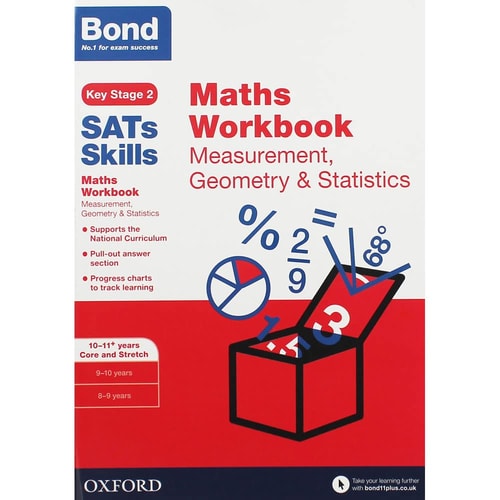 Bond SATs Skills Maths Workbook Measurement, Geometry and Statistics 10-11 Year by Andrew Baines | Bond 11