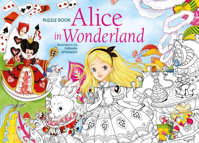 Alice in Wonderland Puzzle Book (shelf worn) by Fabiana Attanasio