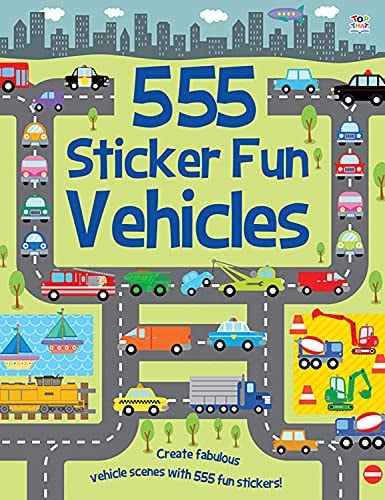 555 Sticker Fun Vehicles (shelfworn) by Susan Mayes