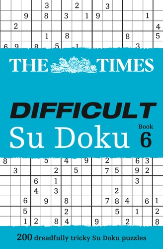 The Times Difficult Su Doku Book 6 by The Times Mind Games