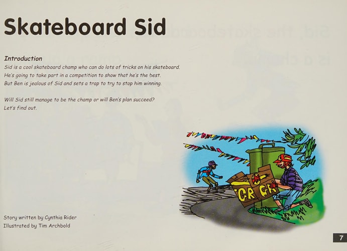 Read Write Inc. Phonics: Fiction Set 1A (Green): Skateboard Sid by Cynthia Rider