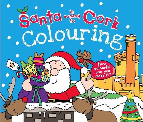 Cork:Santa Is Coming Colouring Book (shelf worn) by Katherine Sully