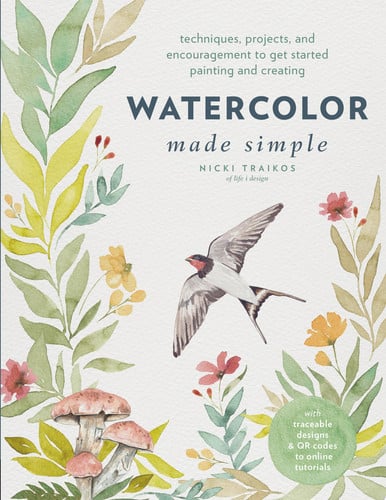 Watercolor Made Simple (sticker damage) by Nicki Traikos