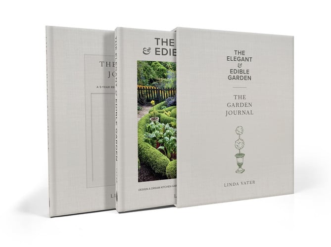 The Elegant and Edible Garden and the Garden Journal Boxed Set by Linda Vater