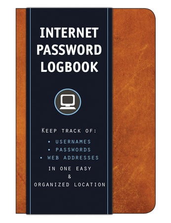 Internet Password Logbook (Cognac Leatherette) by Editors of Rock Point