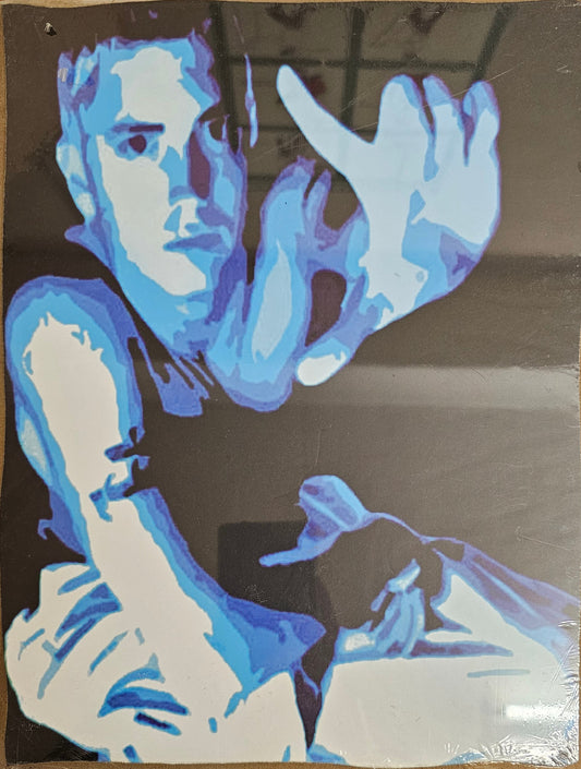 Board-mounted music paintings: Eminem by -