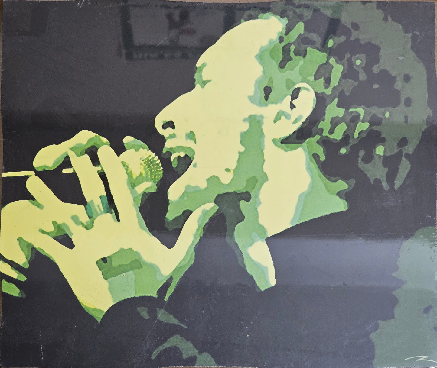 Board-mounted music paintings: Chris Martin (Coldplay) by -